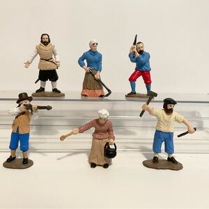 Jamestown Settlers Mini Figures Set Safari Ltd Lot of 6 School Diorama Project